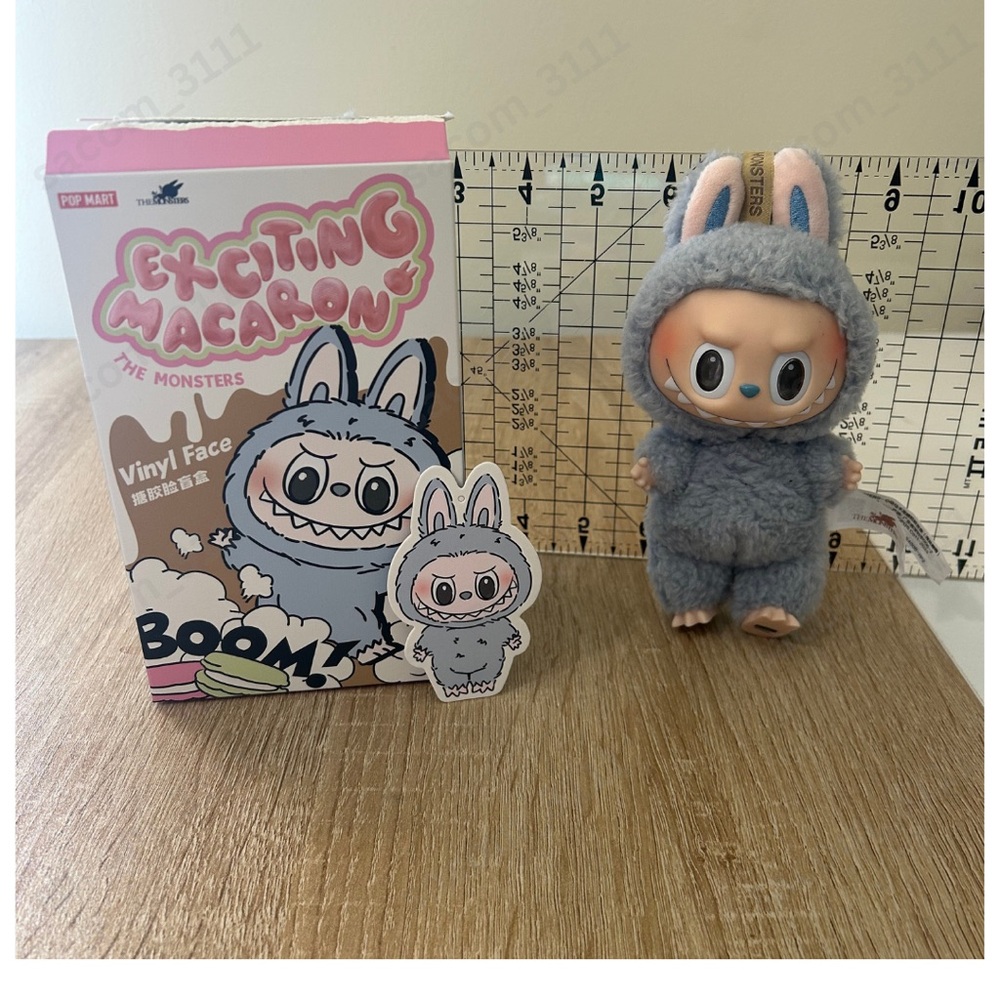 Exciting Macaron - Seasalt Coconut Labubu Doll from Pop Mart - Authentic